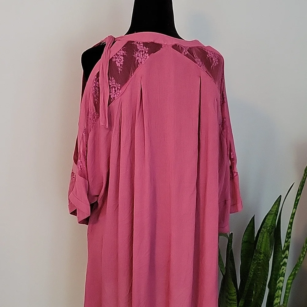 Free People Cold Shoulder Crepe Dress - Picture 5 of 8